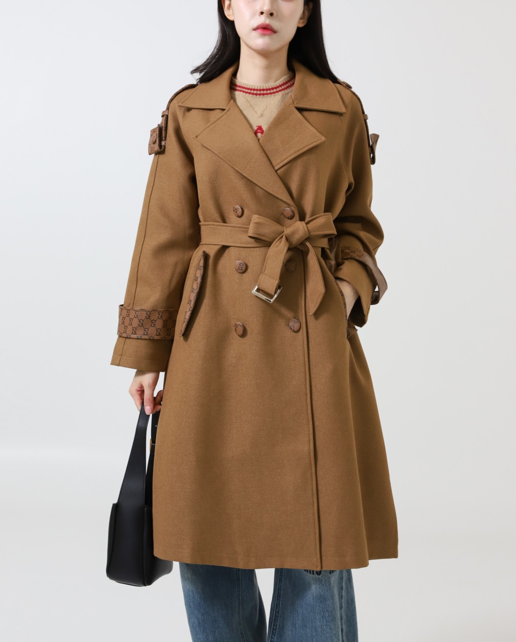 구찌 [ G ] 수입 울 더블 브레스트 코트 입고 국내배송