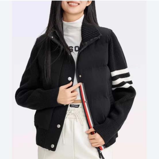 톰브라운 수입 다운 필드 울샤이니 크롭 자켓 -블랙- 국내배송