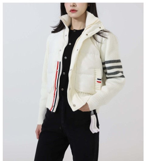 톰브라운 수입 다운 필드 울샤이니 크롭 자켓 -화이트- 국내배송