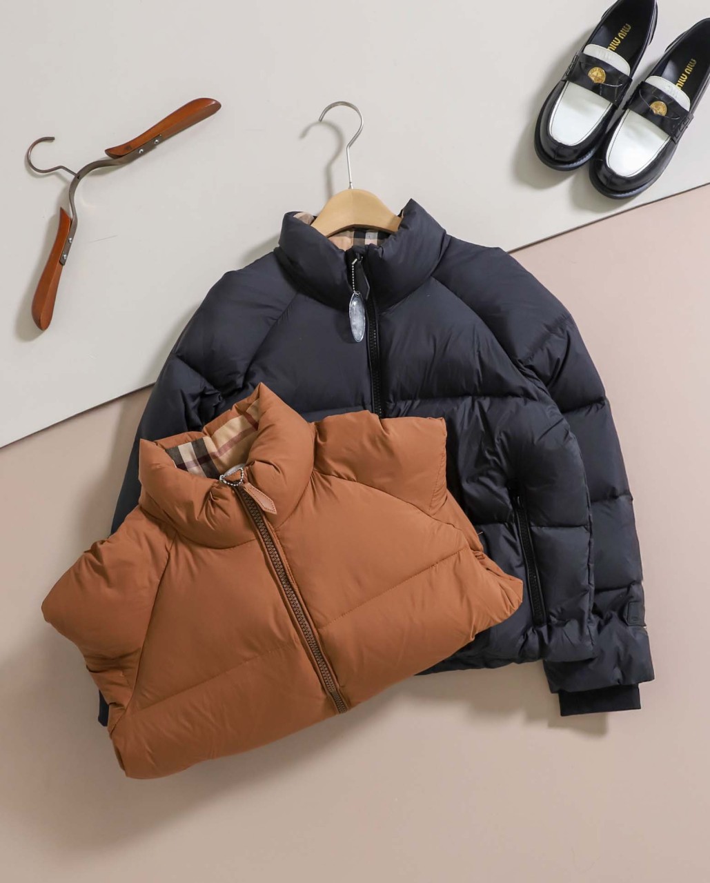 버버리 수입 페더리스 티테처블 푸퍼 숏 패딩 국내배송