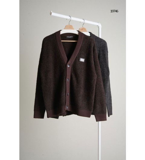 돌채 앤 가바나 스틸패치 로고 버튼 가디건 국내배송