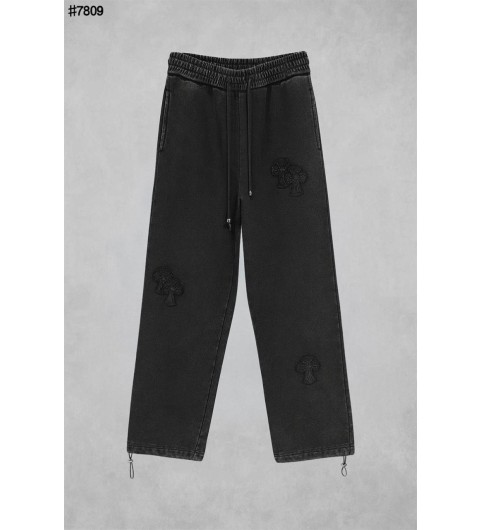 크롬하츠 빈티지 세메터리 패치 가먼트다잉 스트링 밴딩 팬츠 국내배송