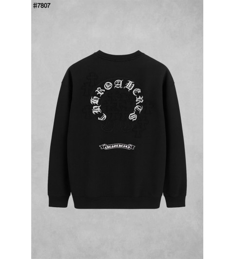 크롬하츠 빈티지 세메터리 패치 스틸 맨투맨 풀오버 국내배송