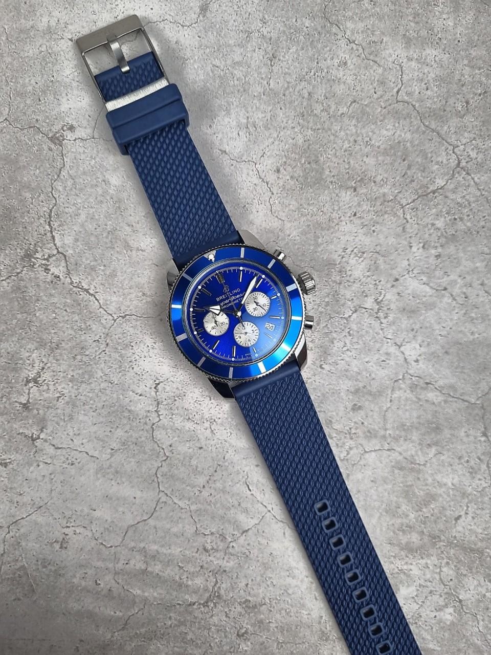 브라이틀링 슈퍼오션 헤리티지 블루다이얼 국내배송