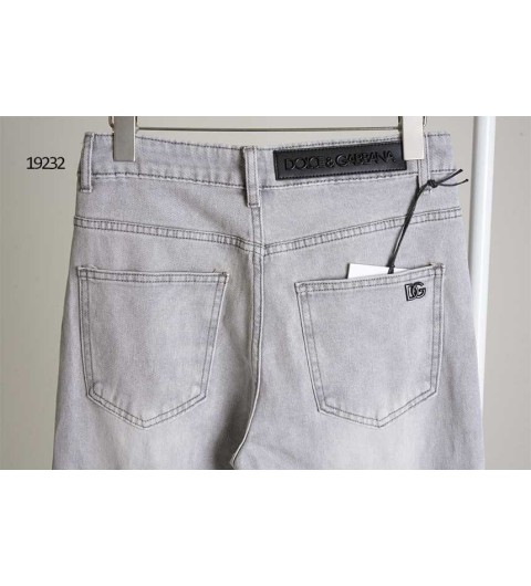 돌체앤 가바나  블랙 이니셜패치 DG로고 데님 그레이진 국내배송