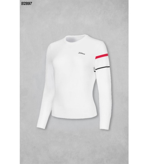 타이틀리스트 TOUR-FIT 라운드넥 베이직 니트 풀오버 국내배송