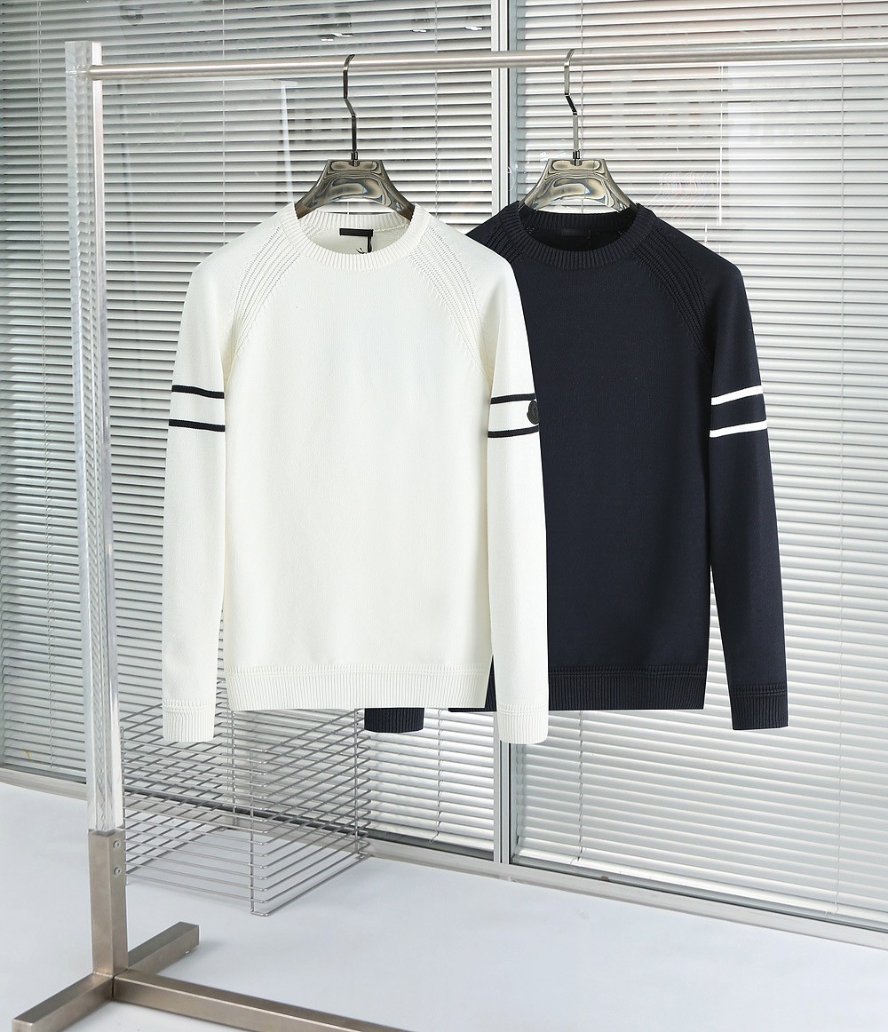 2025FW몽클레어 블랙와펜로고 양모라운드 국내배송