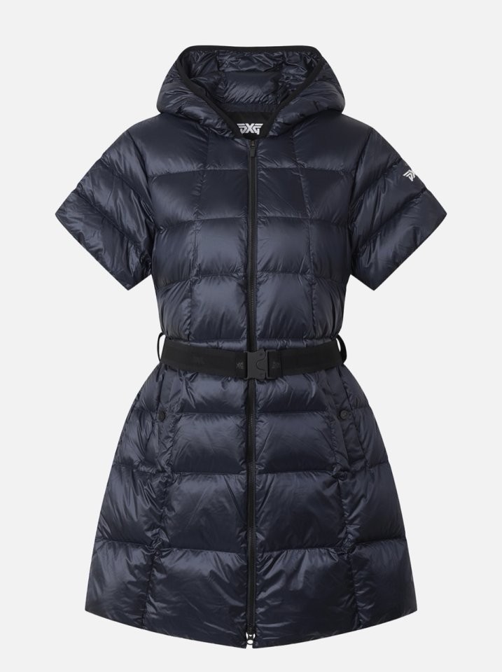 PXG 여성 겨울 숏 슬리브 롱 다운 국내배송