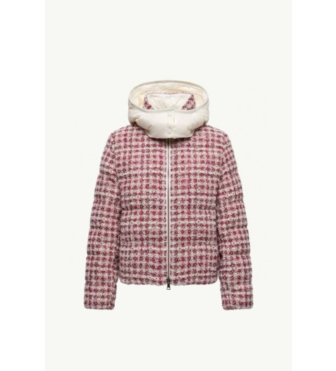 몽클레어 안드론 트위드 후드 쇼트 여성 다운 패딩-1428 국내배송