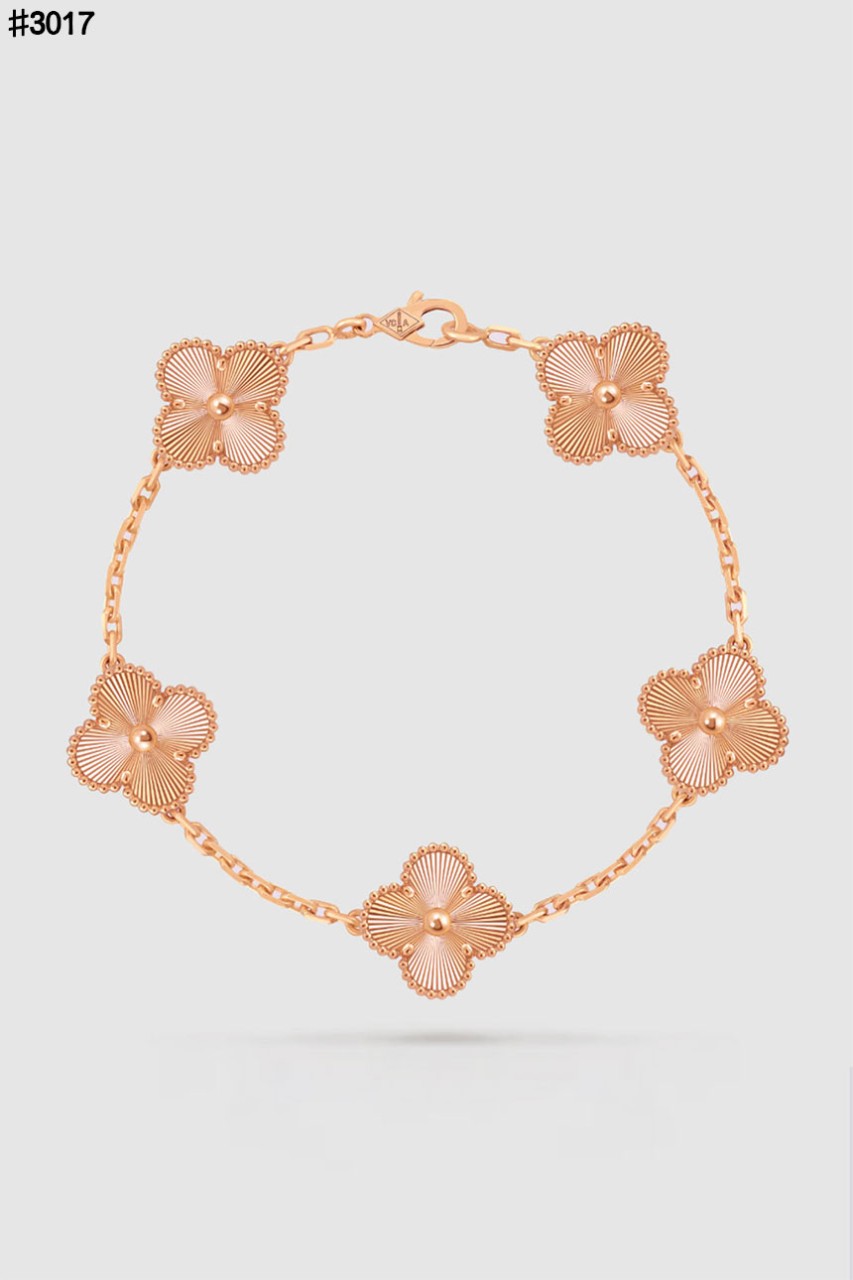 반클리프&아펠 빈티지 알함브라 5 모티브 펜던트 브레이슬릿 국내배송