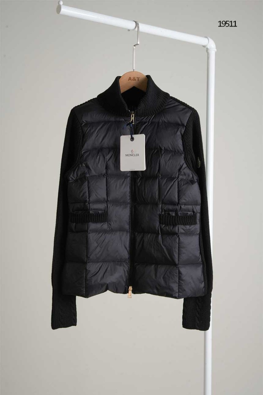 몽클레어 여성 패딩믹스 니트 집업 자켓 국내배송