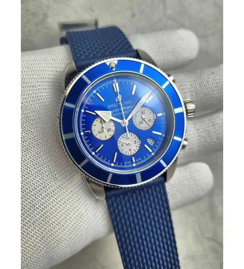 브라이틀링 슈퍼오션 헤리티지 블루다이얼 국내배송