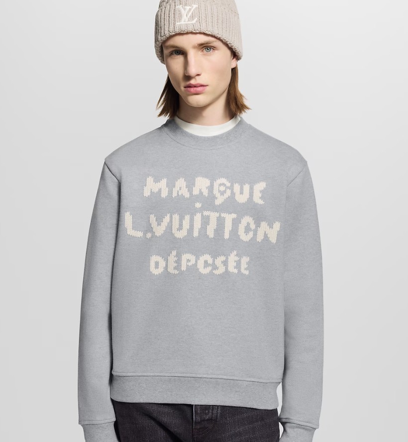 루이비통 [ L.V ] 수입 엠브로이더드 시그니처 스웨트셔츠 국내배송