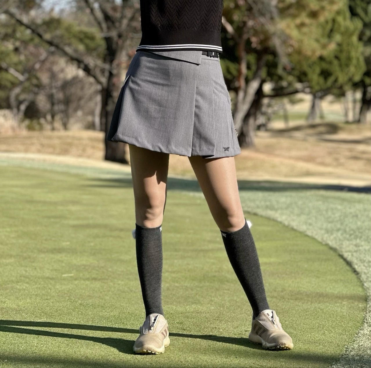 PXG우먼 하프 플리츠 스커트 (WOMEN) 국내배송