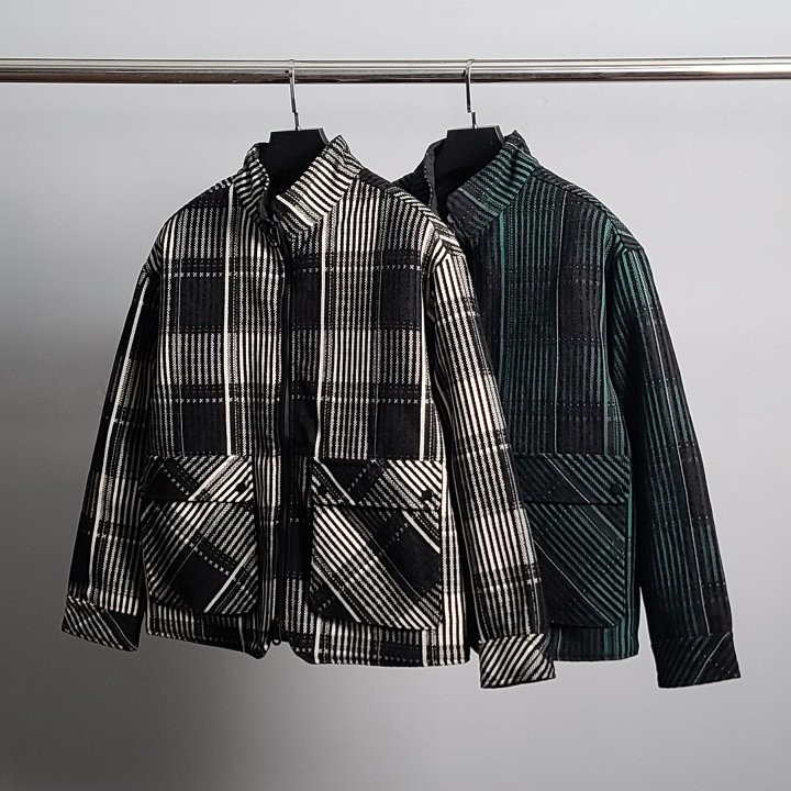 메종마르지엘라 덕다운 타탄체크 패딩 자켓 국내배송