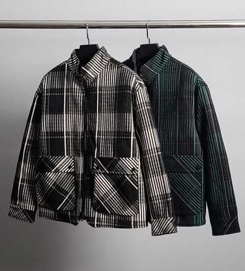 메종마르지엘라 덕다운 타탄체크 패딩 자켓 국내배송