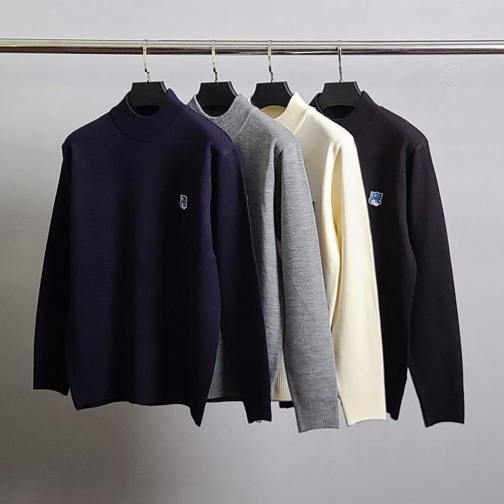 메종키츠네 블루폭스 반목 니트 국내배송