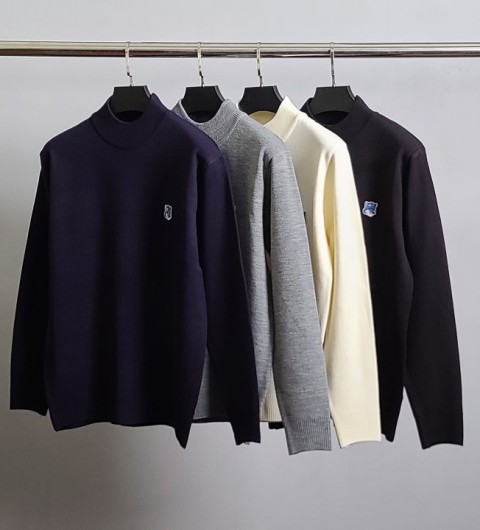 메종키츠네 블루폭스 반목 니트 국내배송