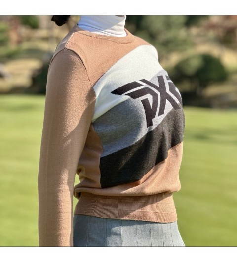 PXG뉴 빅로고 라운드넥 스웨터 국내배송