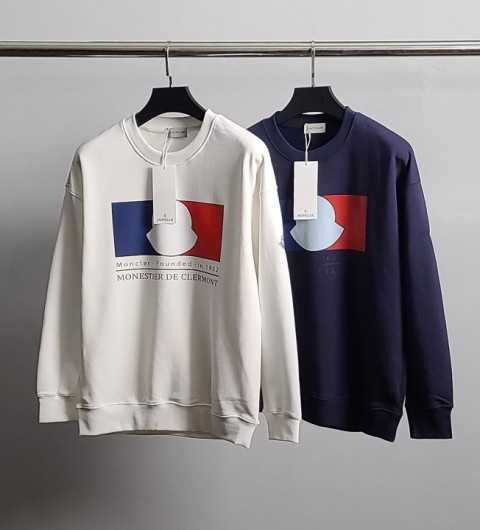 몽클레어 삼색 프린팅 코튼 맨투맨 국내배송