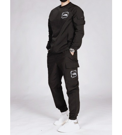 노스페이스 사각 시그니처 투웨이스판 기모세트 국내배송