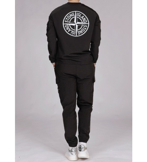 스톤아일랜드  시그니처 투웨이스판 기모세트 국내배송