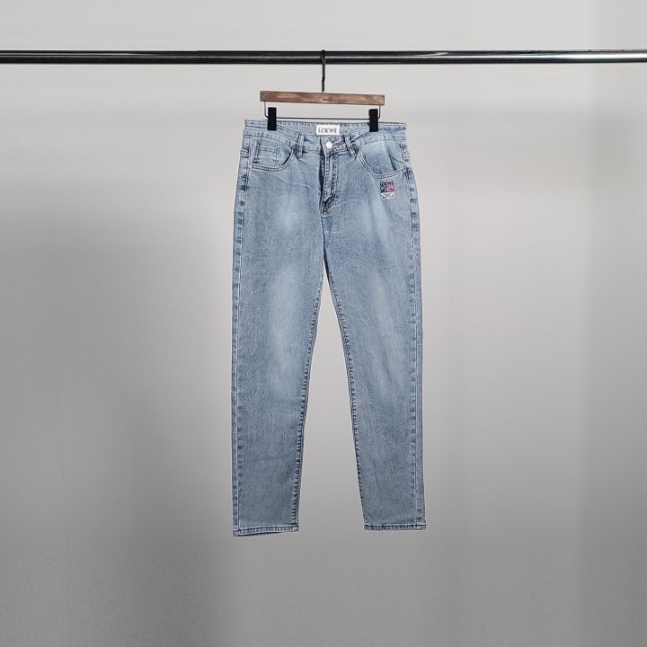 로에베 컬러 아나그램자수 청바지 국내배송