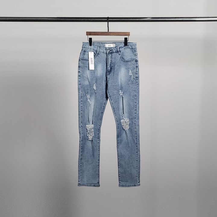 아미 레드하트 데미지 청바지 국내배송