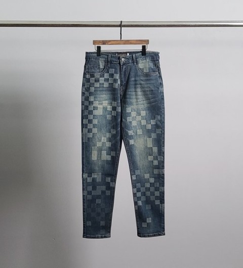 루이비통 멀티모노 워싱 청바지 국내배송