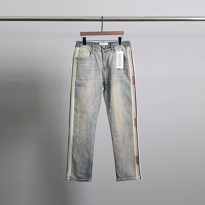 구찌 타이거 라인 워싱 청바지 국내배송