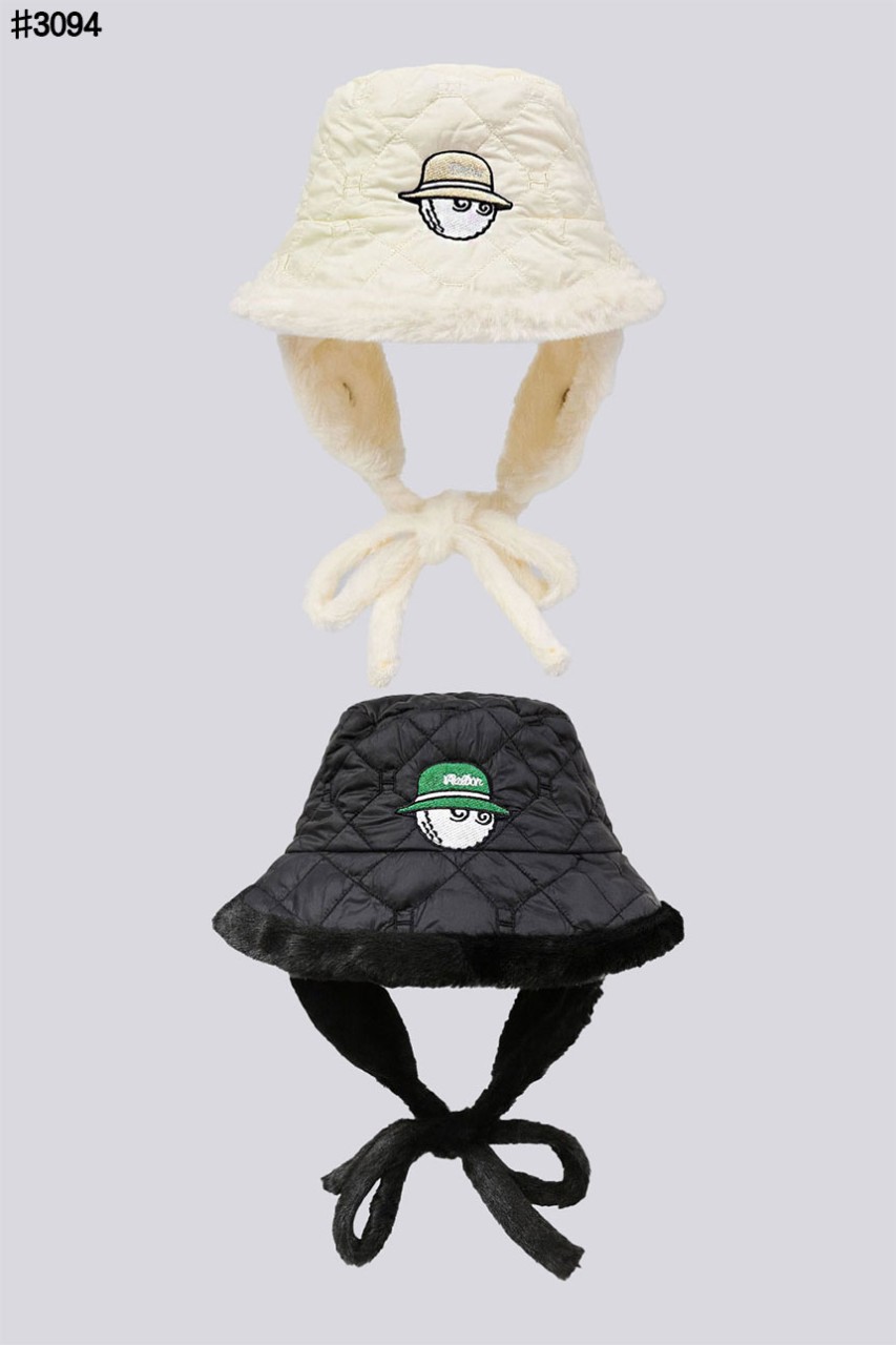 말본 퀄티드 플러피 이어머프 버킷햇 국내배송