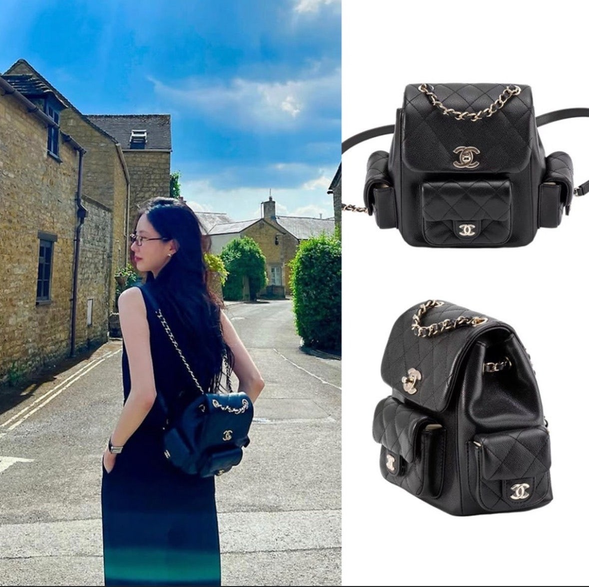 샤넬 듀마 쓰리포켓 백팩 국내배송