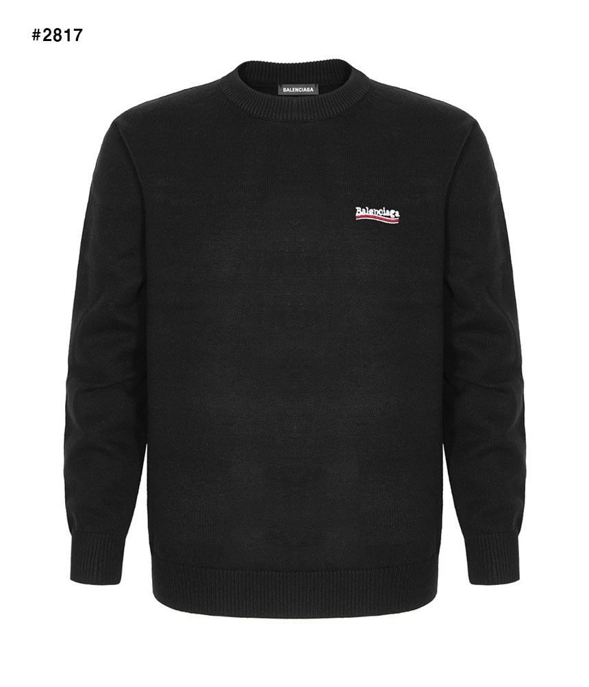 발렌시아가 이니셜 웨이브로고 울 라운드 니트 국내배송