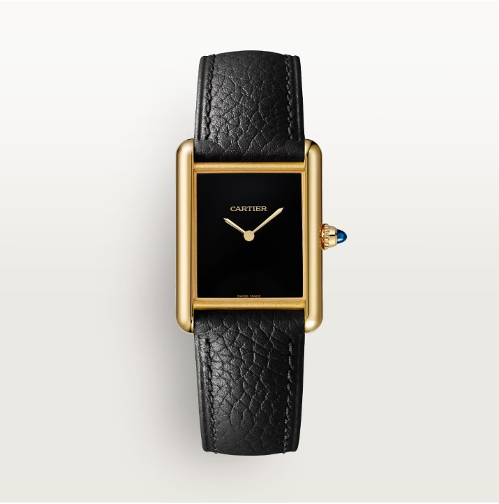까르띠에 탱크 루이 블랙다이얼 옐로우골드 국내배송