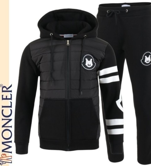 몽클레어 M. 25FWM 자수 후드 패딩집업 셋업 국내배송