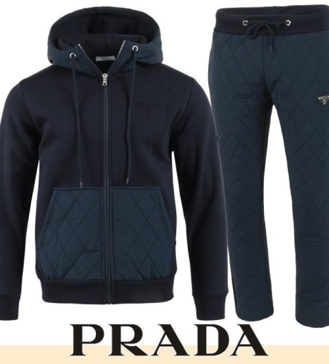 프라다 P. 25FW 클래식 엠보 로고 누빔 셋업 기모패딩 국내배송