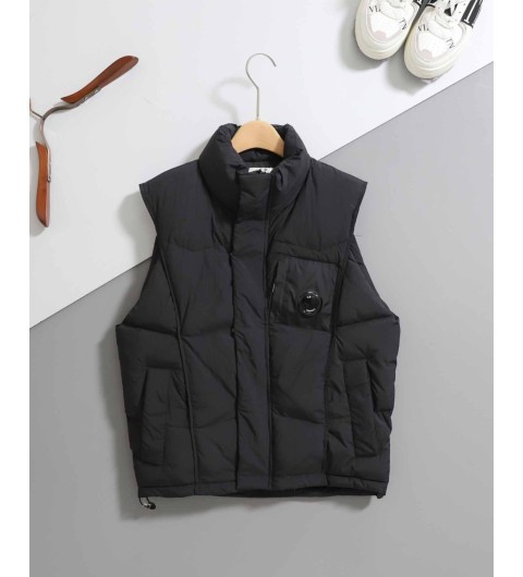 시피컴퍼니 [ C.P ] 렌즈 패치 패딩 조끼 국내배송