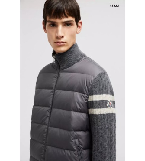 몽클레어 패딩 케이블 니트 집업 자켓 국내배송