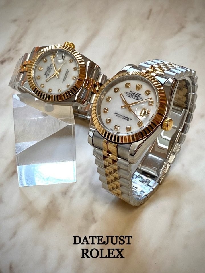 로렉스데이저스트 텐포인트 자개다이얼 콤비 커플 국내배송