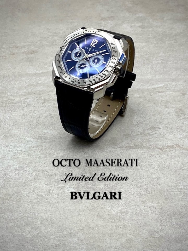 불가리 리미티드에디션옥토 마세라티 리미티드 에디션 블루다이얼 국내배송