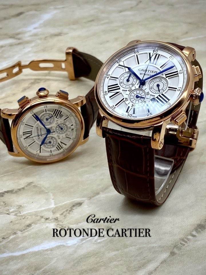 까르띠에롱통드 드 까르띠에 크로노그래프 재입고 커플 국내배송