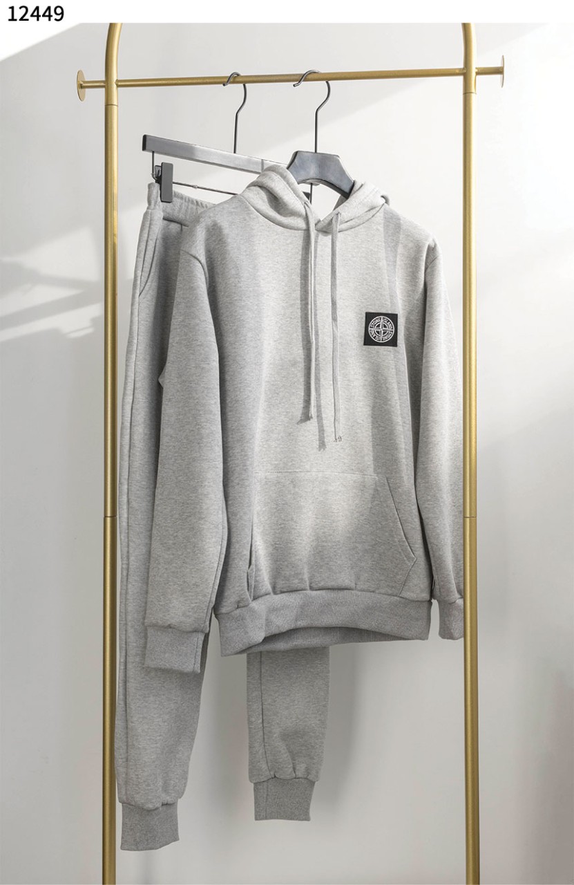 스톤아일랜드 라인 기모 트레이닝세트  국내배송