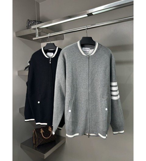 톰브라운 캐시미어 사선 니트 집업 국내배송