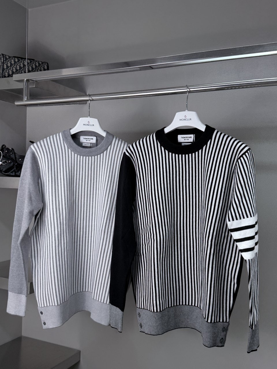 토브라운 스트라이프 캐시미어 니트 국내배송