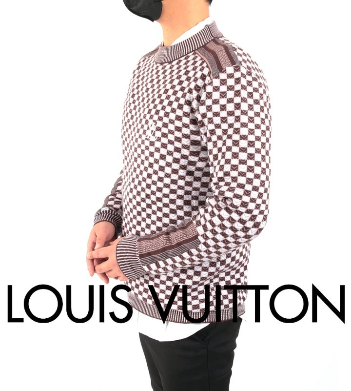루이비통 25FW. 다미 자수 캐시미어 니트 국내배송