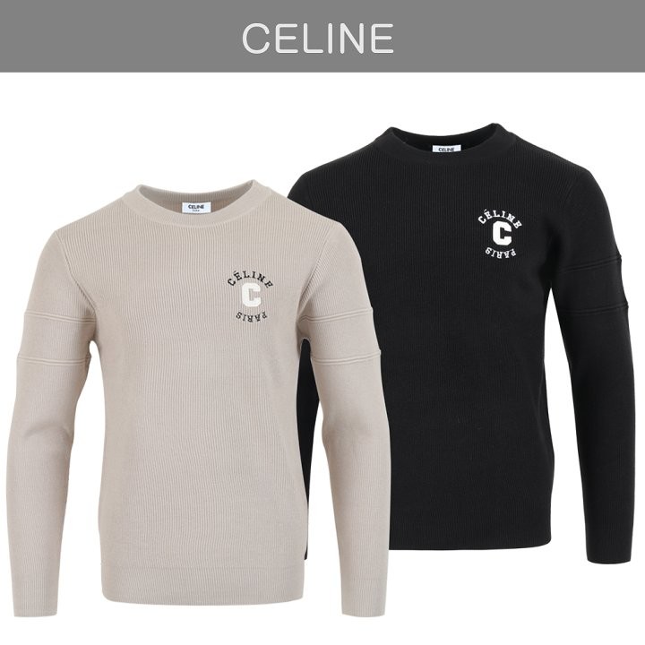 셀린느 25FW. C 로소 레터링 울 니트 국내배송