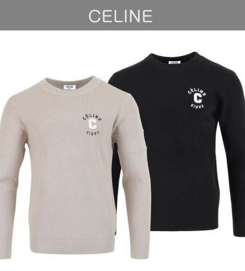 셀린느 25FW. C 로소 레터링 울 니트 국내배송