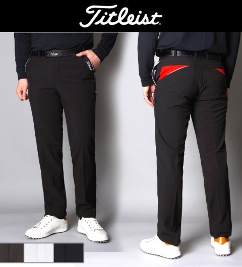 타이틀리스트 삼각배색 기모스판팬츠 국내배송