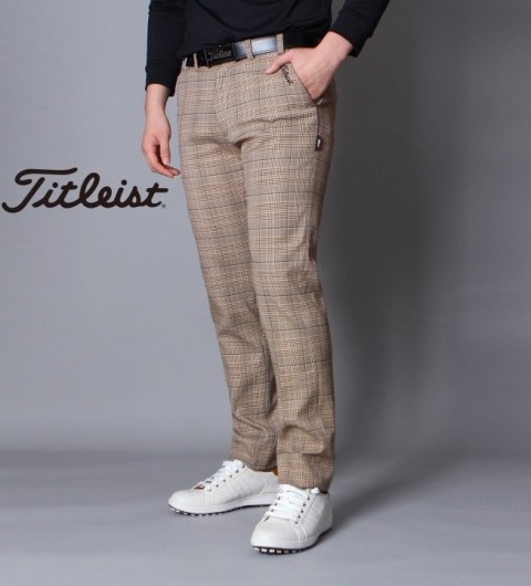 타이틀리스트 클래식체크 기모스판팬츠 국내배송