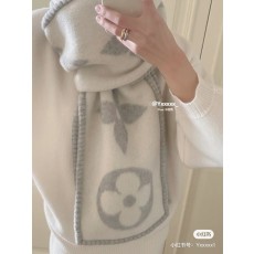 루이비통  스티치 레터링 캐시 머플러 국내배송